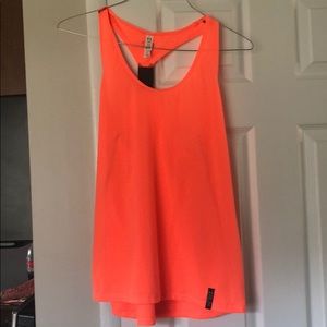 under armour coral workout tank top sz lg